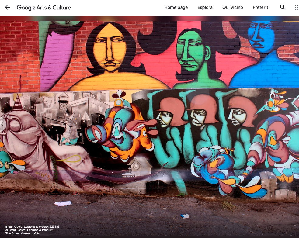 Google arte e cultura esplora street art