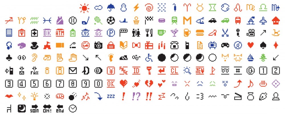 1999 Shigetaka Kurita emoji set